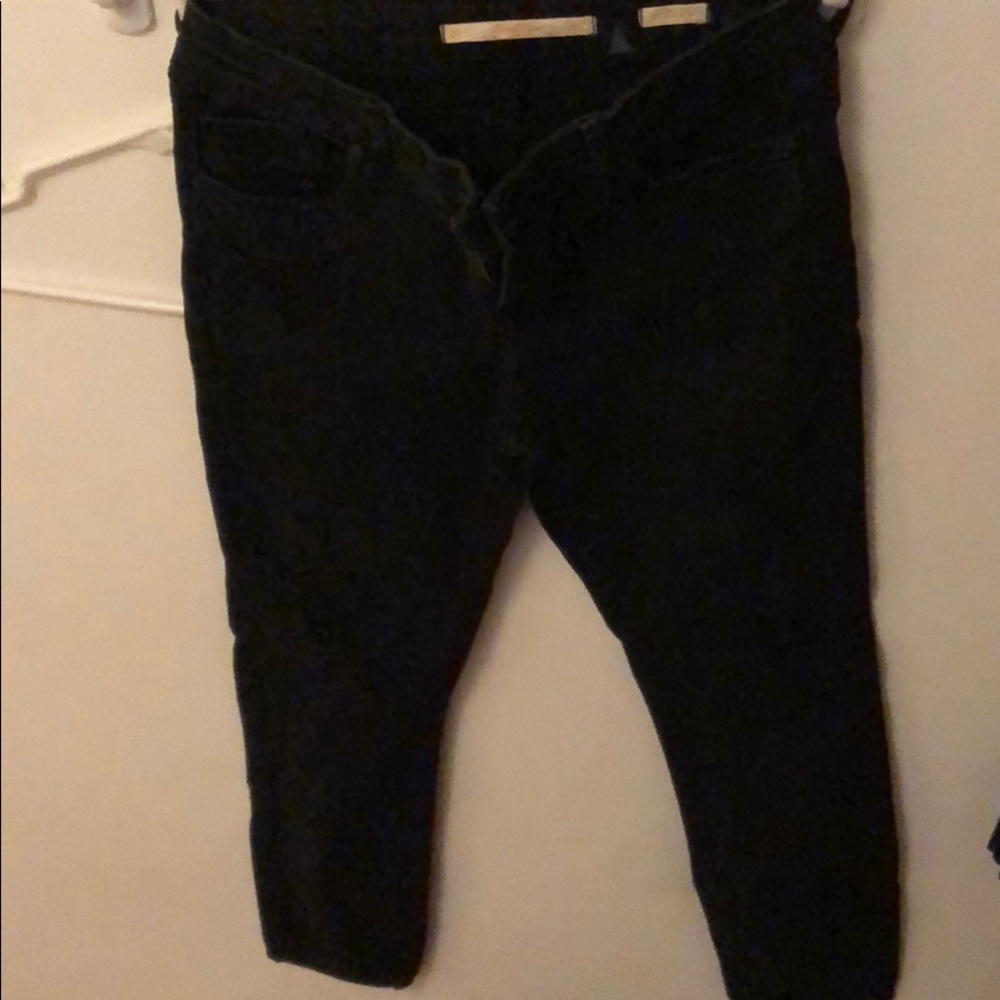 Zara high rise ripped jeans